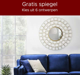 Gratis spiegel bij besteding vanaf €700 bij Beliani