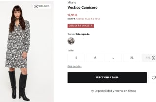 Vestido Camisero para Mujer Milano por 10.39€
