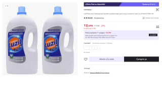 Pack 2 Luzil de 62 Lavados detergentes líquidos profesionales por 6.34€