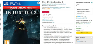 Videojuego para PS4 - PS Hits: Injustice 2 por 7,84€