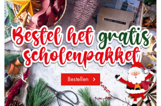 Gratis kerstbal knutselpakket van Wibra voor scholen