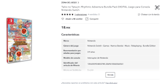 Videojuego Taiko no Tatsujin: Rhythmic Adventure Bundle Pack por 18,90€