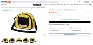 Bolsa de almuerzo Batman Bobblehead-3D, amarillo por 5,59€