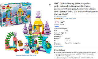 LEGO DUPLO® ǀ Disney Ariëls magische onderwaterpaleis voor €52,86 bij Amazon