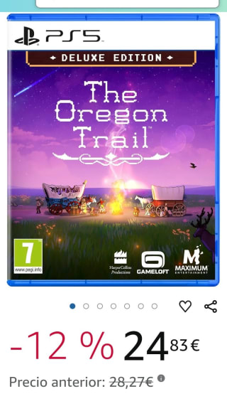 The Oregon Trail Deluxe Edition PS5 por 24,83€.