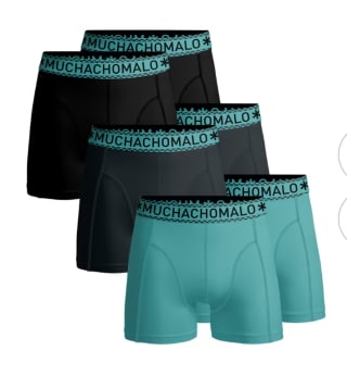 Muchachomalo heren boxershort 'Solid' 3- pack (verschillende sets) voor €19,95 bij Ibood