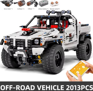 Mould King 18005 gemotoriseerde Off Road Auto voor €75,67 dmv code bij Aliexpress