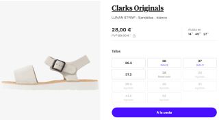 Sandalias Clarks Originals LUNAN STRAP por 28€