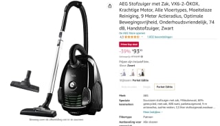 AEG Stofzuiger met Zak voor €93,99 bij Amazon