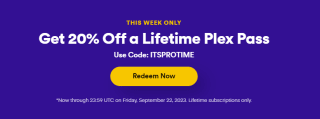 20% descuento en el Plex Pass Lifetime
