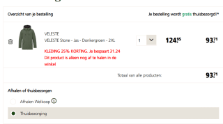 Code voor 25% korting op 1 kledingartikel naar keuze bij Welkoop