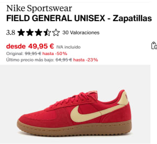 Zapatillas Casual Nike Sportswear FIELD GENERAL por 42.46€