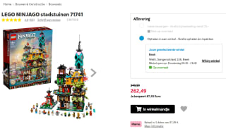 LEGO 71741 Ninjago Stadstuinen voor €262,49 bij Intertoys