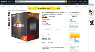 AMD Ryzen 7 5800X por 179€