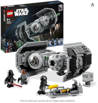 Set lego Star Wars TM Bombardero Tie, Caza Estelar para Construir, Droide Gonk y Mini Figura de Darth Vader, Espada Láser de Juguete por 38,99€