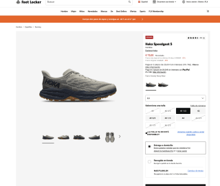 Zapatillas Hoka Speedgoat 5 trail Hombre por solo 75€