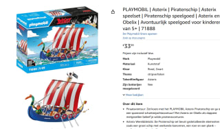 Playmobil Asterix: Piratenschip (71888) voor €33,99 bij Amazon