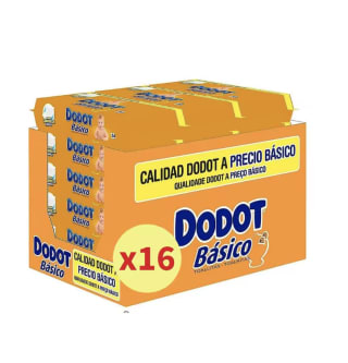 Toallitas DODOT Básico PACK ahorro de 16 paquetes de 54 unidades (864 toallitas) a solo 13,25€