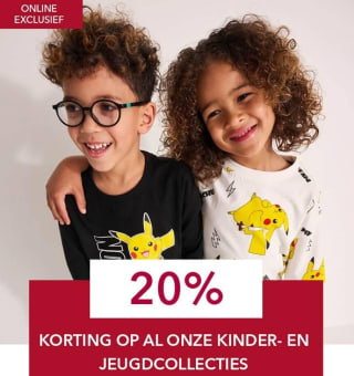 20% korting op kinder- en jeugdcollectie, T-shirts al vanaf €2,99 bij Takko
