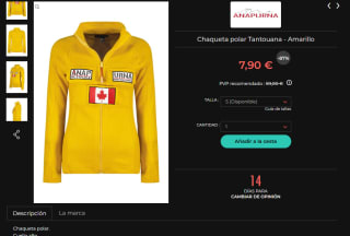 85% descuento Sudaderas y chaquetas polares Anapurna desde solo 7,90€