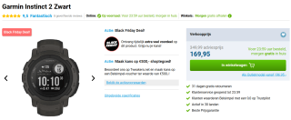 Garmin Instinct 2 horloge voor €169,95 bij Belsimpel