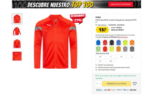 PUMA teamFINAL Hombre Chaqueta de chándal 657378-01 por 15€