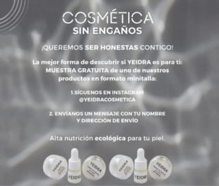 Muestra Gratis productos Yeidra Cosmética