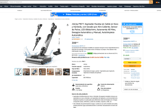 Aspirador Escoba sin Cable en Seco y Húmedo Sensor de Polvo LED Autonomía 40 Mins Desagüe Automático y Manual Autolimpieza Automática por solo 279,99€