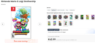 Diverse Nintendo Switch games voor €33,99 bij Ochama