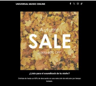 Hasta 60% descuento en productos seleccionados