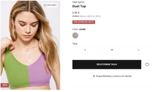 Duet Top para Mujer High Spirits por 4.79€