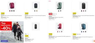 Doble puntos por compras en mochilas Quechua y Forclaz