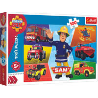 Trefl Brandweerman Sams puzzel voertuigen 100 stukjes voor €3,99 bij Intertoys