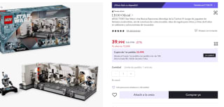 Set Lego Star Wars - Abordaje de la Tantive IV por 39.99€ (Cuenta Nueva 27.99€)
