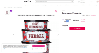 Pote para Vinagrete - R$ 24,99