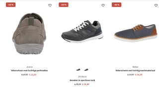 Tot 73% korting op sneakers bij Wenz