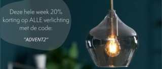 20% korting op alle verlichting bij Dutch Home Label