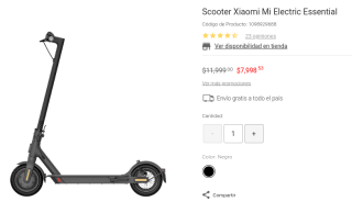 Scooter Xiaomi Mi Electric Essential por $7,999 en Liverpool