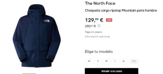 Chaqueta cargo ripstop Mountain para hombre The North Face por 129.99€