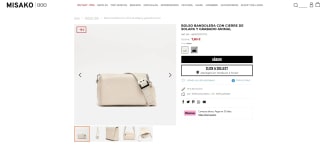 Bolso bandolera con grabado animal por 7,80€