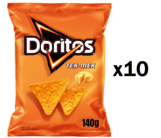 10 Bolsas de Doritos de 140g por 10€