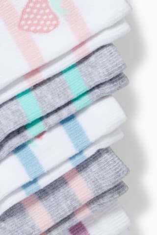 50% korting op een set van 5 paar sokken met motief bij C&A