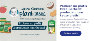 Probeer 2 Gerber babyvoeding producten gratis na cashback via Nestlebabyvoeding