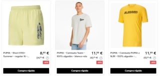 Ropa y calzado PUMA desde solo 6,99€