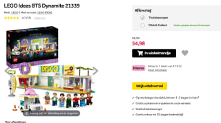 LEGO Ideas BTS Dynamite (21339) voor €54,98 bij Intertoys