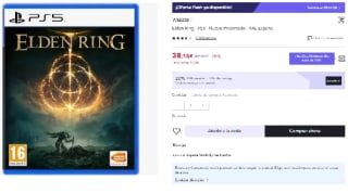 Juego PS5 Elden Ring por 26.71€