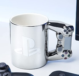 Taza PlayStation de cerámica color plateado 550ml por 9€