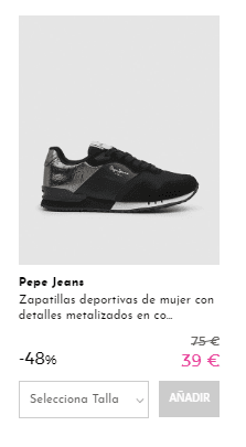 Recopilación de la marca Pepe Jeans desde Primereti desde 12€