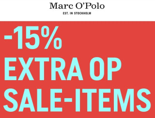 15% extra kassakorting op de sale van Marc O'Polo