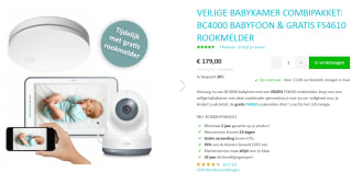 Elro BC4000 Babyfoon met gratis rookmelder voor €179 bij Elro